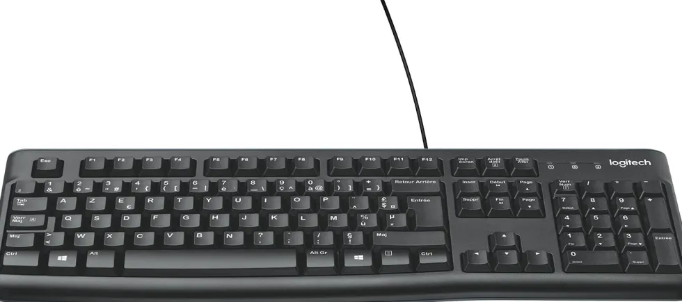 Tangentbord Logitech K120 Svart, sladd