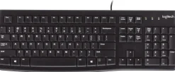 Tangentbord Logitech K120 Svart, sladd