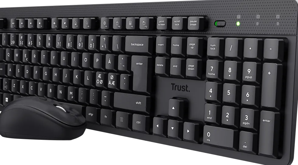 Tangentbord+Mus TRUST TKM-360 Trådlös