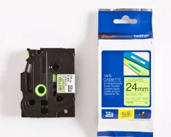 Tape BROTHER TZEC51 24mm svart på gul