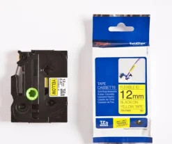 Tape BROTHER TZEFX631 12mm svart på gul