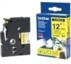 Tape BROTHER TZEFX631 12mm svart på gul