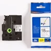 Tape BROTHER TZE-FX241 18mm svart på vit