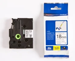 Tape BROTHER TZE-FX241 18mm svart på vit
