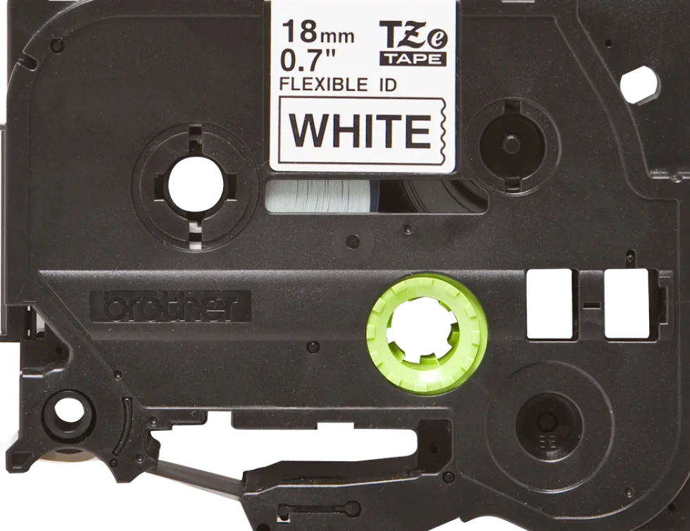 Tape BROTHER TZE-FX241 18mm svart på vit