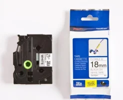 Tape BROTHER TZE-FX241 18mm svart på vit