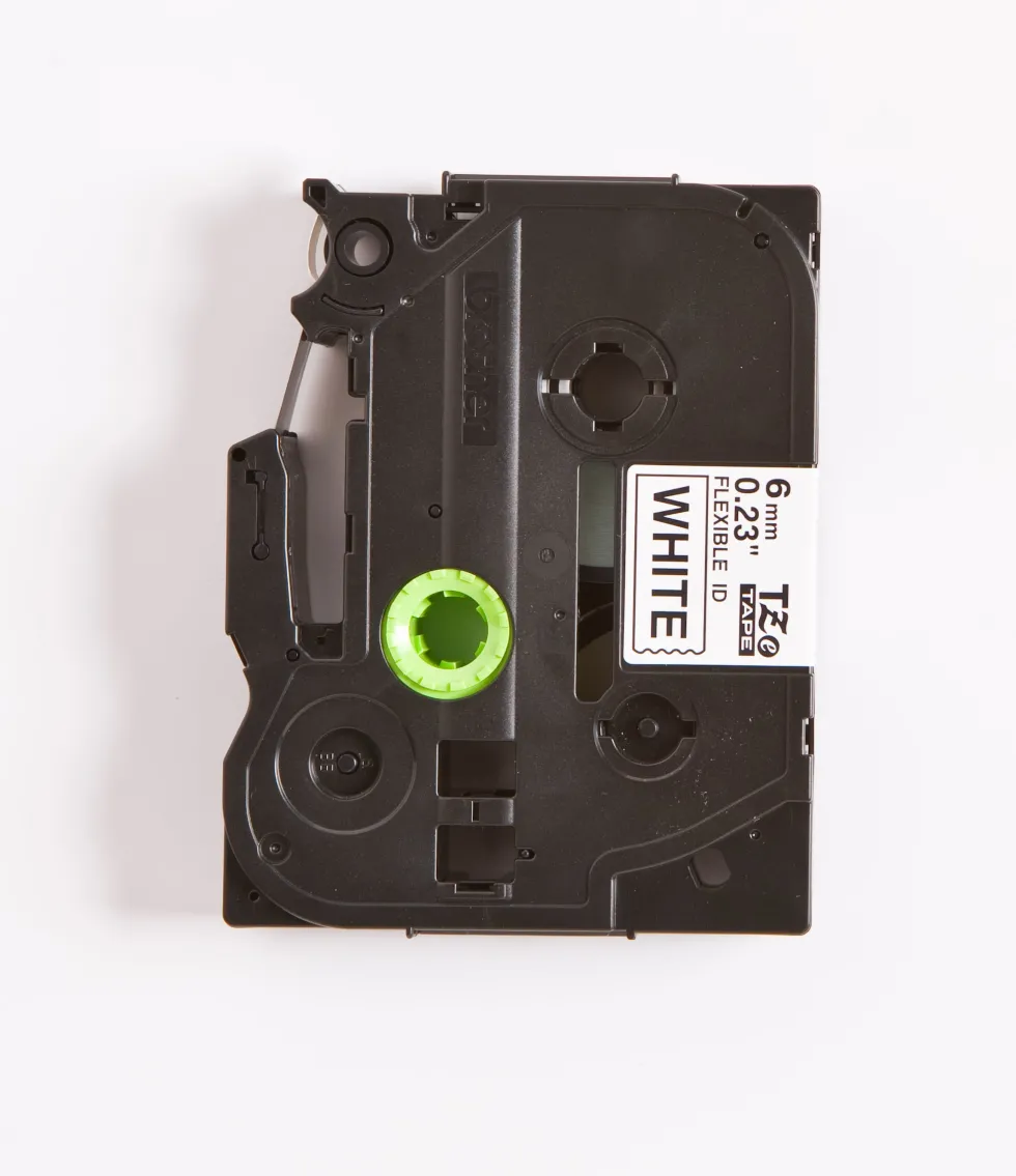 Tape BROTHER TZE-FX211 6mm Svart på Vit