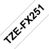 Tape BROTHER TZE-FX251 24mm svart på vit