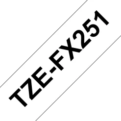 Tape BROTHER TZE-FX251 24mm svart på vit