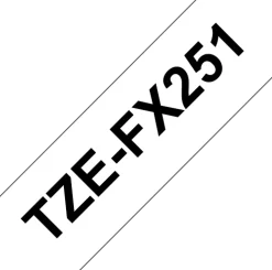 Tape BROTHER TZE-FX251 24mm svart på vit