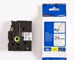 Tape BROTHER TZE-FX251 24mm svart på vit