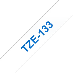 Tape BROTHER TZE133 12mm Blå på Klar
