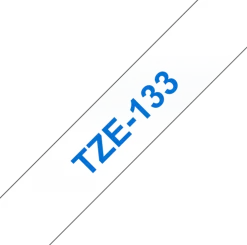 Tape BROTHER TZE133 12mm Blå på Klar