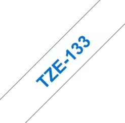 Tape BROTHER TZE133 12mm Blå på Klar