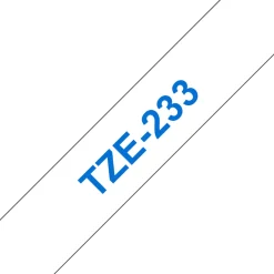 Tape Brother TZe 233 12mm blå på vit