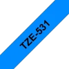 Tape Brother TZe 531 12mm svart på blå