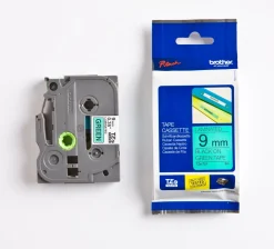 Tape BROTHER TZE721 9mm Svart på Grön