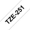 Tape Brother TZe 251 24mm svart på vit