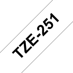 Tape Brother TZe 251 24mm svart på vit