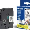 Tape Brother TZe 241 18mm svart på vit