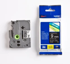 Tape BROTHER TZE325 9mm vit på svart