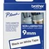 Tape BROTHER TZEN221 9mm svart på vit