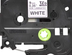 Tape BROTHER TZEN221 9mm svart på vit