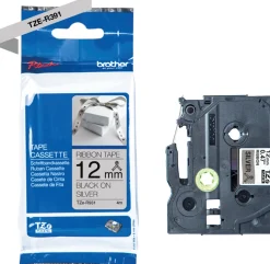 Tape BROTHER TZER931 12mm svart/silver
