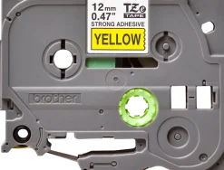 Tape BROTHER TZES631 12mm svart på gul