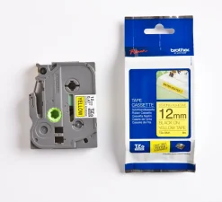 Tape BROTHER TZES631 12mm svart på gul