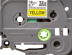 Tape BROTHER TZES641 18mm svart på gul