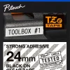 Tape BROTHER TZES151 24mm svart på klar