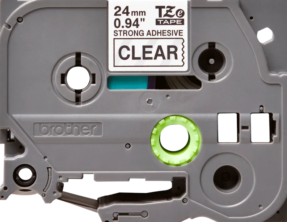 Tape BROTHER TZES151 24mm svart på klar