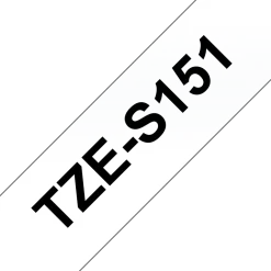 Tape BROTHER TZES151 24mm svart på klar
