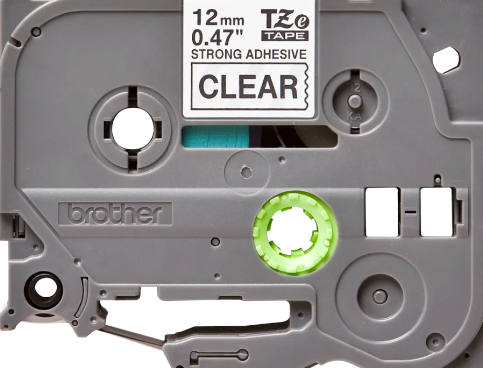 Tape BROTHER TZES131 12mm svart på klar
