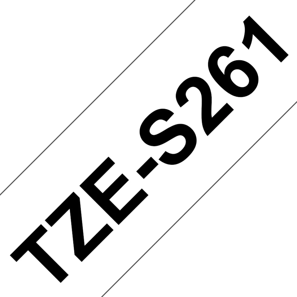 Tape BROTHER TZe-S261 36mm svart/vit
