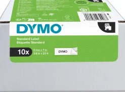 Tape DYMO D1 9mm Svart på Vit Bulk