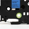 Tape 24mm TZe-551 svart på blå