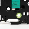 Tape 12mm TZe-731 svart på grön