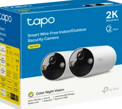 Tapo C410 Smart Wire-Free Indoor/Outdoor Security Cam 2-pack