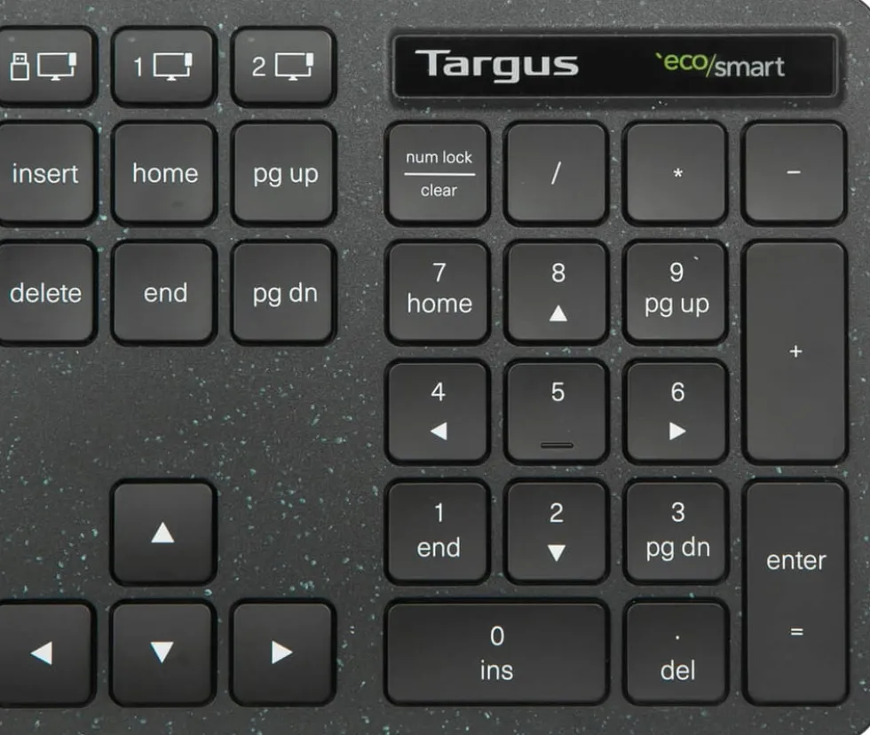 Targus EcoSmart - Tangentbord - full size - antimikrobiell