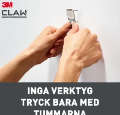 Tavelkrok för gipsvägg 30 kg 2 krokar
