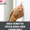Tavelkrok för gipsvägg 7 kg 4 krokar
