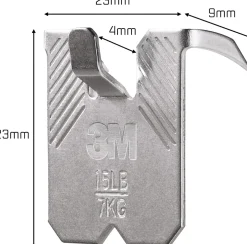 Tavelkrok för gipsvägg 7 kg 4 krokar