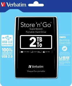 2TB Hard Drive 2,5'' Store ´N´ Go USB 3.0, Black