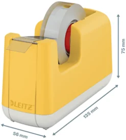 Tejpdispenser Leitz Cosy inkl. tejp Gul
