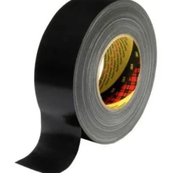 Tejp Textil Plastbelagd Svart, 25mm x 50m