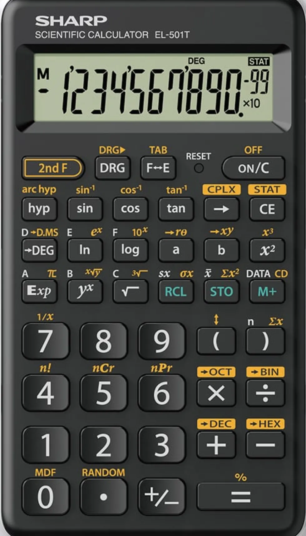 Teknisk räknare SHARP EL-501TBWH