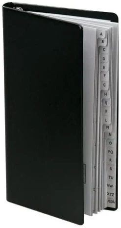 Telefonbok Svart