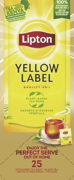 Te LIPTON påse Yellow Label 25/fp